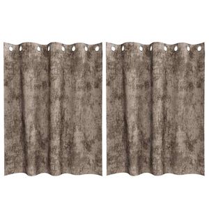 vidaXL Sametov&eacute; z&aacute;vesy 2 pcs Kapuč&iacute;nov&aacute; 140 x 140 cm Zamat