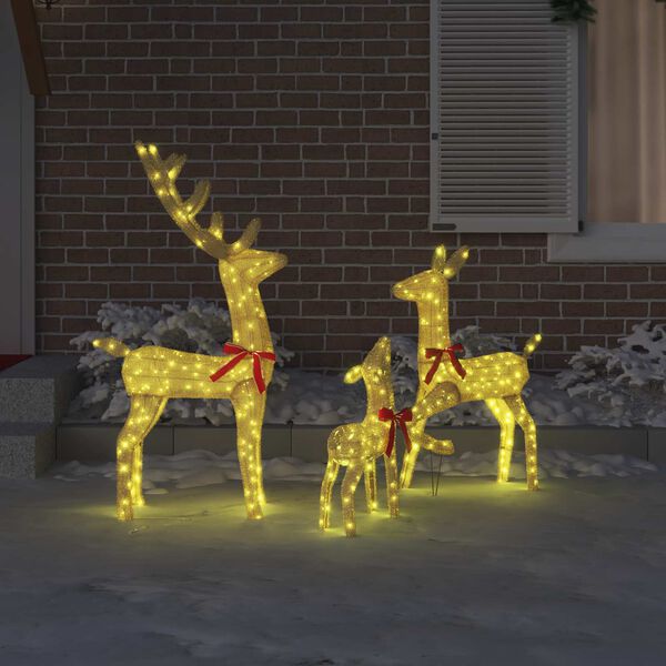 vidaXL Rodina sobov 3 pcs Tepl&aacute; biela 68 x 26 x 127 cm l&aacute;tka