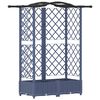 vidaXL Vyv&yacute;&scaron;en&yacute; z&aacute;hon s mriežkou a strechou Biely 124 x 40 x 126 cm PP