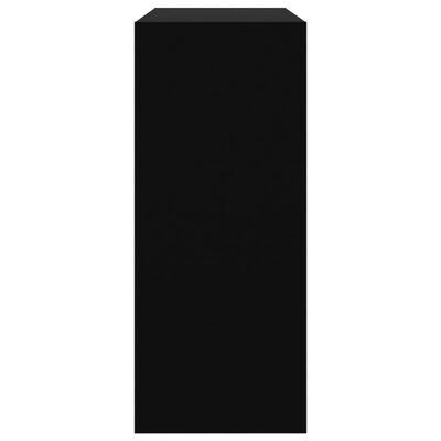 vidaXL Knižnica/deliaca stena čierna 80x30x72 cm