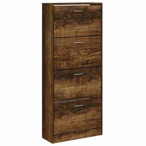 vidaXL Botn&iacute;k dymov&yacute; dub 63x24x147 cm spracovan&eacute; drevo