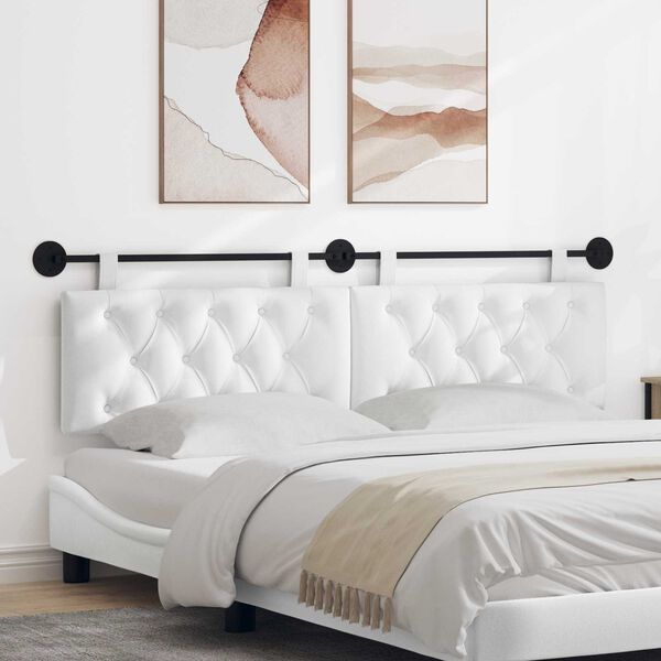 vidaXL Z&aacute;vesn&aacute; Čel&aacute; N&aacute;stenn&yacute; Biely 190 x 55 x 7 cm l&aacute;tka