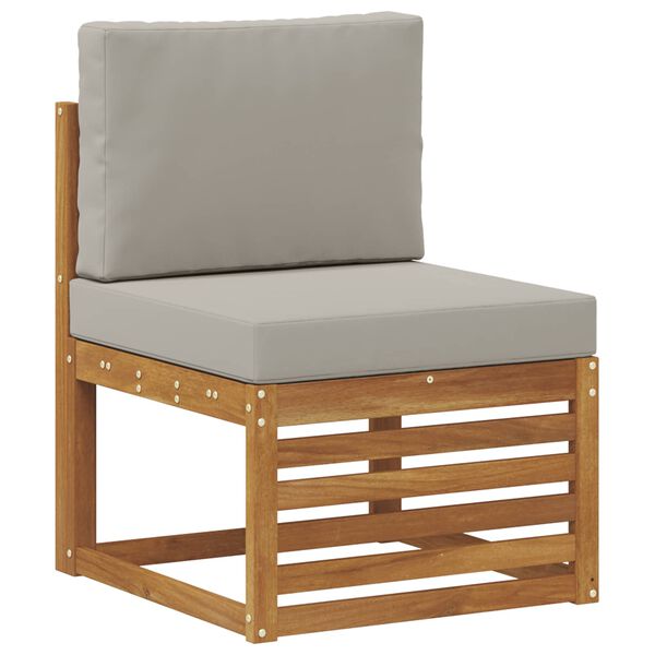 vidaXL Sada rohov&yacute;ch gaučov s vank&uacute;&scaron;om 8 pcs Pr&iacute;rodn&aacute; a svetlosiv&aacute;