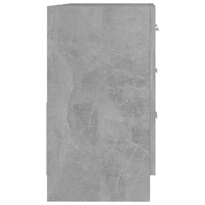 vidaXL Skrinka pod umývadlo, betónovo sivá 63x30x54 cm, drevotrieska