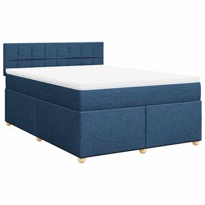 vidaXL Boxspring posteľ s matracom modr&yacute; 140x190 cm l&aacute;tka
