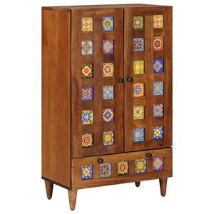 vidaXL Highboard Orech 60 x 33,5 x 100 cm Mas&iacute;vne mango drevo