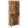 vidaXL Highboard so z&aacute;suvkou 2 pcs Star&eacute; drevo Kompozitn&eacute; drevo