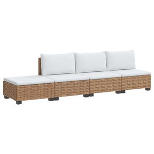 vidaXL 4 ks Ratanov&aacute; lounge s&uacute;prava s vank&uacute;&scaron;mi GENDT Pr&iacute;rodn&yacute; ratan