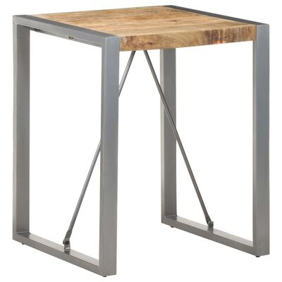 vidaXL Jedálenský stôl 60x60x75 cm, surový mangový masív