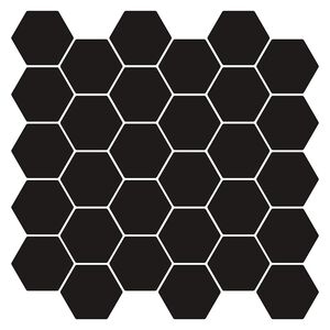 vidaXL Hexag&oacute;nov&aacute; dlažba 20 pcs Čierna 30 x 30 cm Polyuret&aacute;n a PET