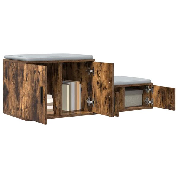 vidaXL &Uacute;ložn&aacute; skrinka 2 pcs Dymov&aacute; dub 103 x 41 x 40 cm