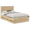 vidaXL R&aacute;m postele Sonoma dub 135 x 190 cm Inžinierske drevo