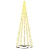 vidaXL LED vianočn&yacute; stromček 385 cm 2460 LED Tepl&aacute; biela Oceľ Čierna
