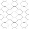vidaXL Hexagon&aacute;lny plot Siv&aacute; 0,6 x 50 m PVC