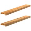 vidaXL Okenn&yacute; parapet 2 ks svetlohned&aacute; 110x15x2 cm dubov&yacute; mas&iacute;v