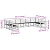 vidaXL Z&aacute;hradn&aacute; s&uacute;prava gaučov 10 pcs Pr&iacute;rodn&aacute; Pevn&eacute; ak&aacute;ciov&eacute; drevo
