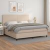 vidaXL Boxspring posteľ s matracom kapuč&iacute;nov&aacute; 200x200 cm umel&aacute; koža