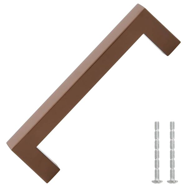 vidaXL Rukov&auml;te na skrinku 10 ks bronzov&eacute; 128 mm nehrdzavej&uacute;ca oceľ