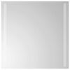 vidaXL Zrkadlo do k&uacute;peľne s LED Priehľadn&aacute; 50 x 50 cm tvrden&eacute; sklo