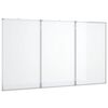 vidaXL Magnetick&aacute; biela tabuľa skladacia 120x100x1,7 cm hlin&iacute;k