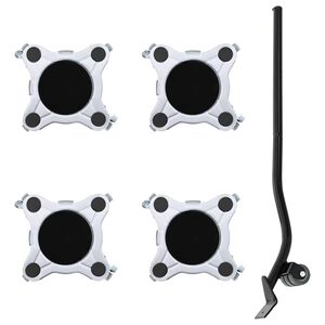 vidaXL N&aacute;bytkov&eacute; kolieska 4 ks so zdv&iacute;hačom 15,5x15,5x5,5 cm oceľ 1000 kg