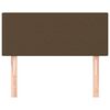 vidaXL Čelo postele tmavohendé 100x5x78/88 cm látka