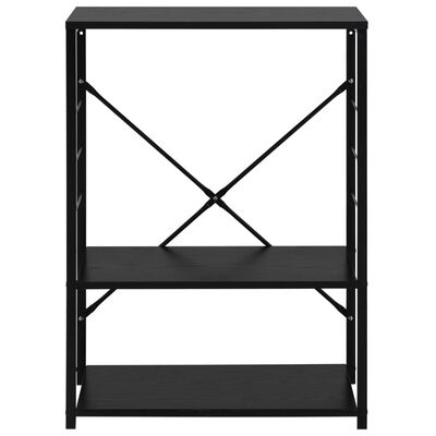 vidaXL Skrinka na mikrovlnku, čierna 60x39,6x79,5 cm, kompozitné drevo