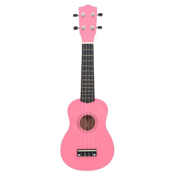 vidaXL Sopr&aacute;nov&eacute; ukulele s ta&scaron;kou pre deti ružov&eacute; 23"