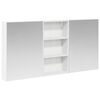 vidaXL Set kabinetov do k&uacute;peľne 3 ks Biela 140 x 14,5 x 70 cm