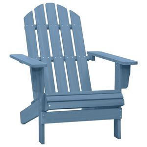 vidaXL Z&aacute;hradn&aacute; stolička Adirondack jedľov&yacute; mas&iacute;v modr&aacute;