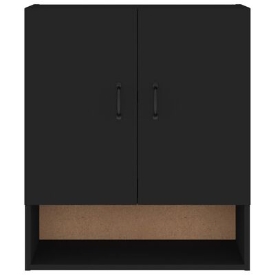 vidaXL Nástenná skrinka, čierna 60x31x70 cm, kompozitné drevo