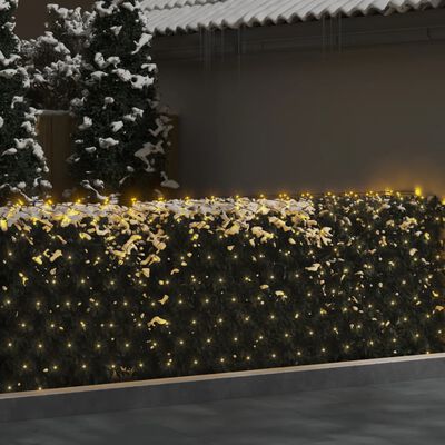 vidaXL Vianočná svetelná sieť biela 3x2 m 204 LED interiér exteriér