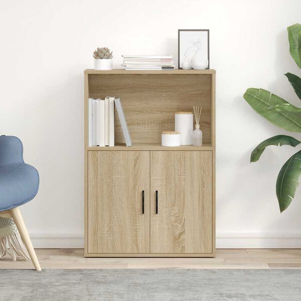 vidaXL Knižnica dub sonoma 60x24x85 cm kompozitn&eacute; drevo