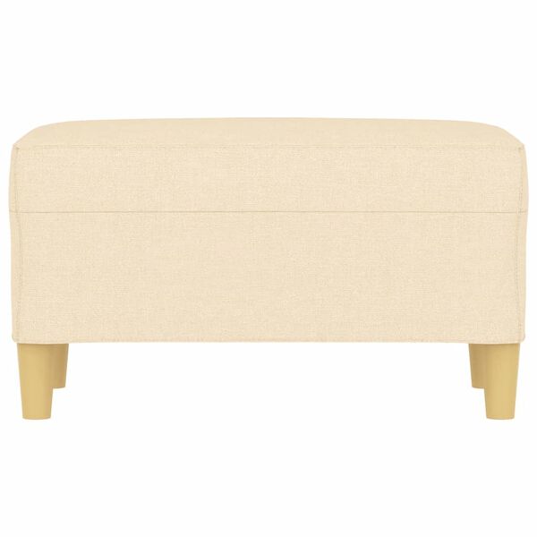 vidaXL Lavica krémová 70x35x41 cm látka