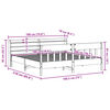 vidaXL Posteľ bez matraca voskovo hned&aacute; 180x200 cm mas&iacute;vna borovica