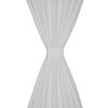 Biele saténové závesy s pútkami 140 x 175 cm 2 ks