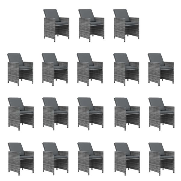 vidaXL 15-dielna z&aacute;hradn&aacute; jed&aacute;lensk&aacute; s&uacute;prava s vank&uacute;&scaron;mi polyratan siv&aacute;