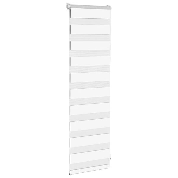 vidaXL Zebra roleta biela 40x100 cm &scaron;&iacute;rka l&aacute;tky 35,9 cm polyester
