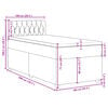 vidaXL Boxspring posteľ s matracom tmavohned&aacute; 100x200 cm l&aacute;tka