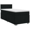 vidaXL Posteľ boxspring s matracom Čierna 90 x 200 cm L&aacute;tka