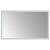 vidaXL Zrkadlo do k&uacute;peľne s LED Priehľadn&aacute; 50 x 30 cm tvrden&eacute; sklo