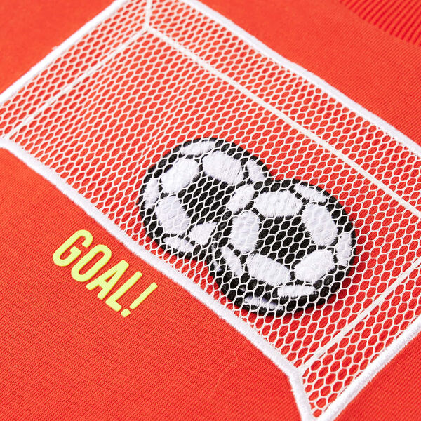 Detsk&eacute; tričko s dlh&yacute;mi ruk&aacute;vmi žiarivo oranžov&eacute; 104