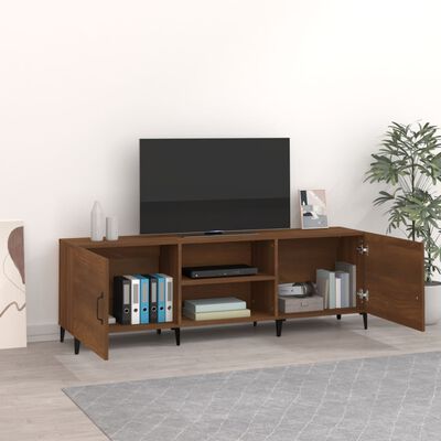 vidaXL TV skrinka, hnedý dub 150x30x50 cm, kompozitné drevo