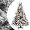 vidaXL Umel&yacute; Skl&aacute;pac&iacute; Vianočn&yacute; Stromček 120 cm 150 LED Tepl&aacute; biela