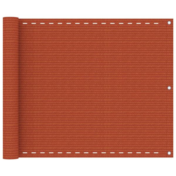 vidaXL Balk&oacute;nov&aacute; mark&iacute;za oranžov&aacute; 75x500 cm HDPE