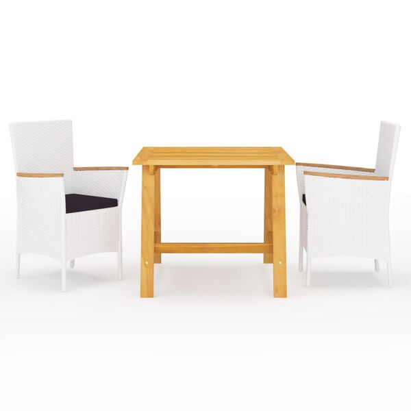 vidaXL 3-dielna záhradná jedálenská súprava