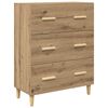 vidaXL Highboard so z&aacute;suvkou Remeseln&yacute; dub 69,5 x 34 x 180 cm