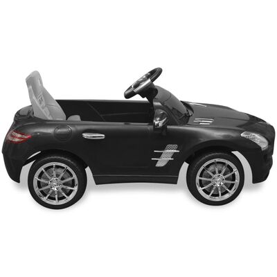 Detské elektrické pojazdné auto, čierne, Mercedes Benz SLS AMG 6 V
