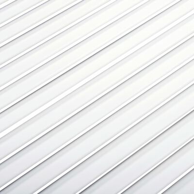 vidaXL Lamelové dvierka na skrinku, biele 99,3x39,4 cm, borovica