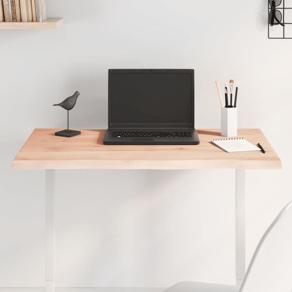 vidaXL Stolov&aacute; doska 80x60x2 cm, neo&scaron;etren&yacute; dubov&yacute; mas&iacute;v, živ&eacute; hrany